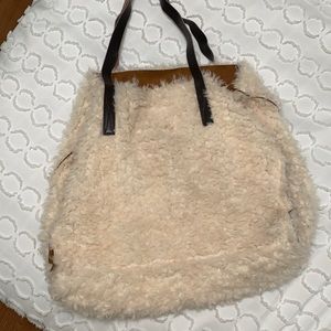 Faux fur purse